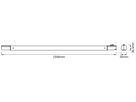 LED-Lichtleiste LDV TUBEKITLED15 21.5W 2150lm 4000K 1500mm weiss