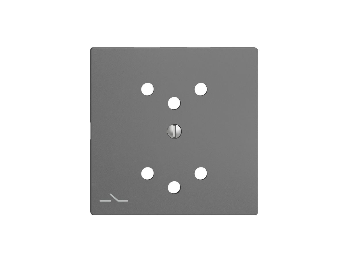 Frontplatte EDIZIOdue 2×T12 1×S dunkelgrau mit Shutter