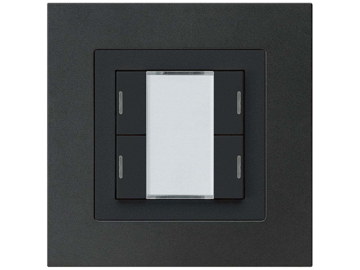 UP-Taster kallysto.pro KNX 4×RGB LED s/e-link schwarz