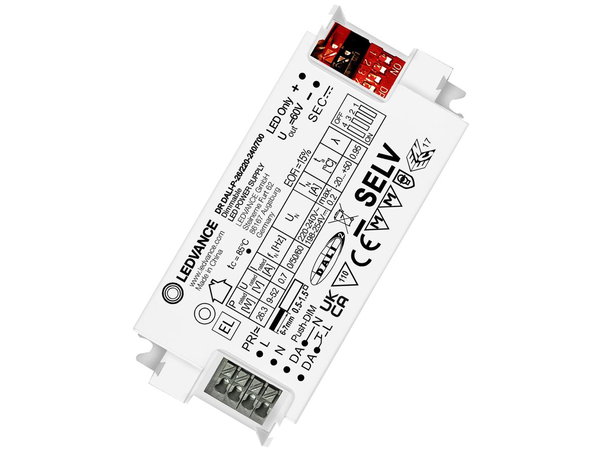 LED-Konverter LEDVANCE DR DALI IP20 26W 150…700mA DALI