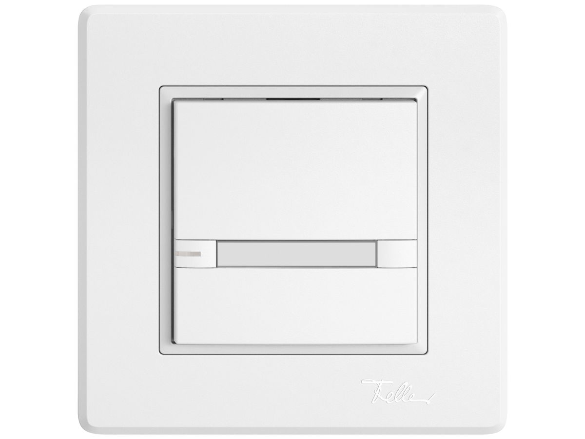 UP-KNX-Taster RGB EDIZIO.liv SNAPFIX® Temperaturfüh.RGB-LED Pap.1×T 2-Tbed.ws