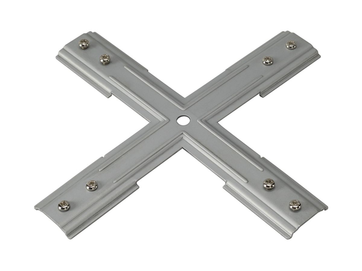 Stabilisator X-Verbinder SLV für 1-Phasen Stromschiene, Nickel matt