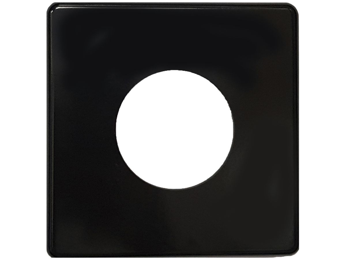 Abdeckplatte III 58mm schwarz
