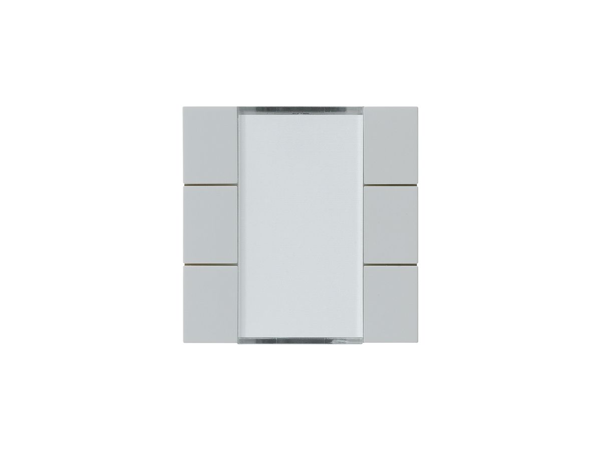 Frontset Hager kallysto 6×KNX systemlink/easylink hellgrau