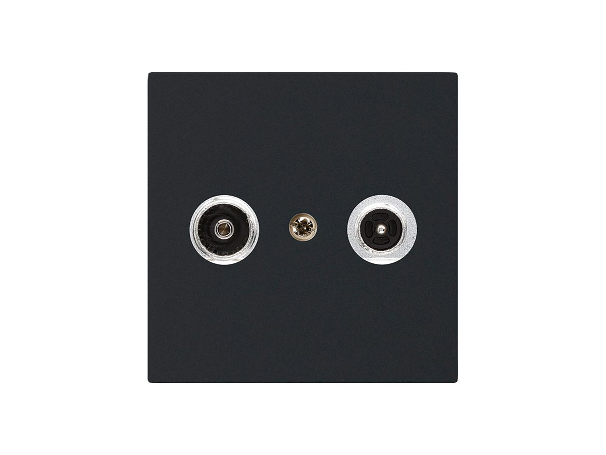 Antennendose kallysto R/TV Bauart A 10.5dB 2GHz schwarz