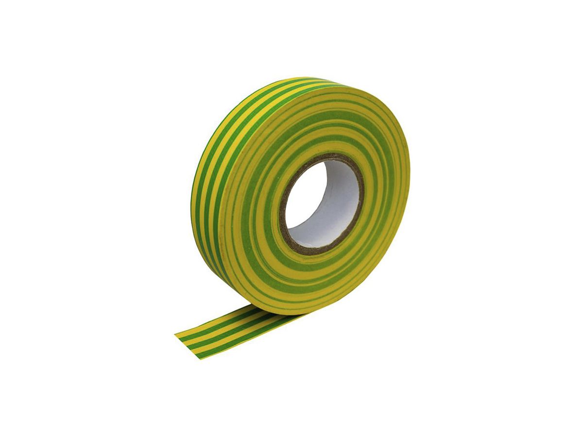 Isolierband ELBRO PVC, B=15mm L=10m Stärke 0.13mm, gelb-grün