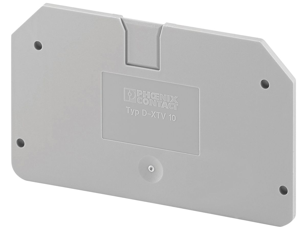 Abschlussdeckel PX D-XTV 10 72×2.2×42.6mm grau