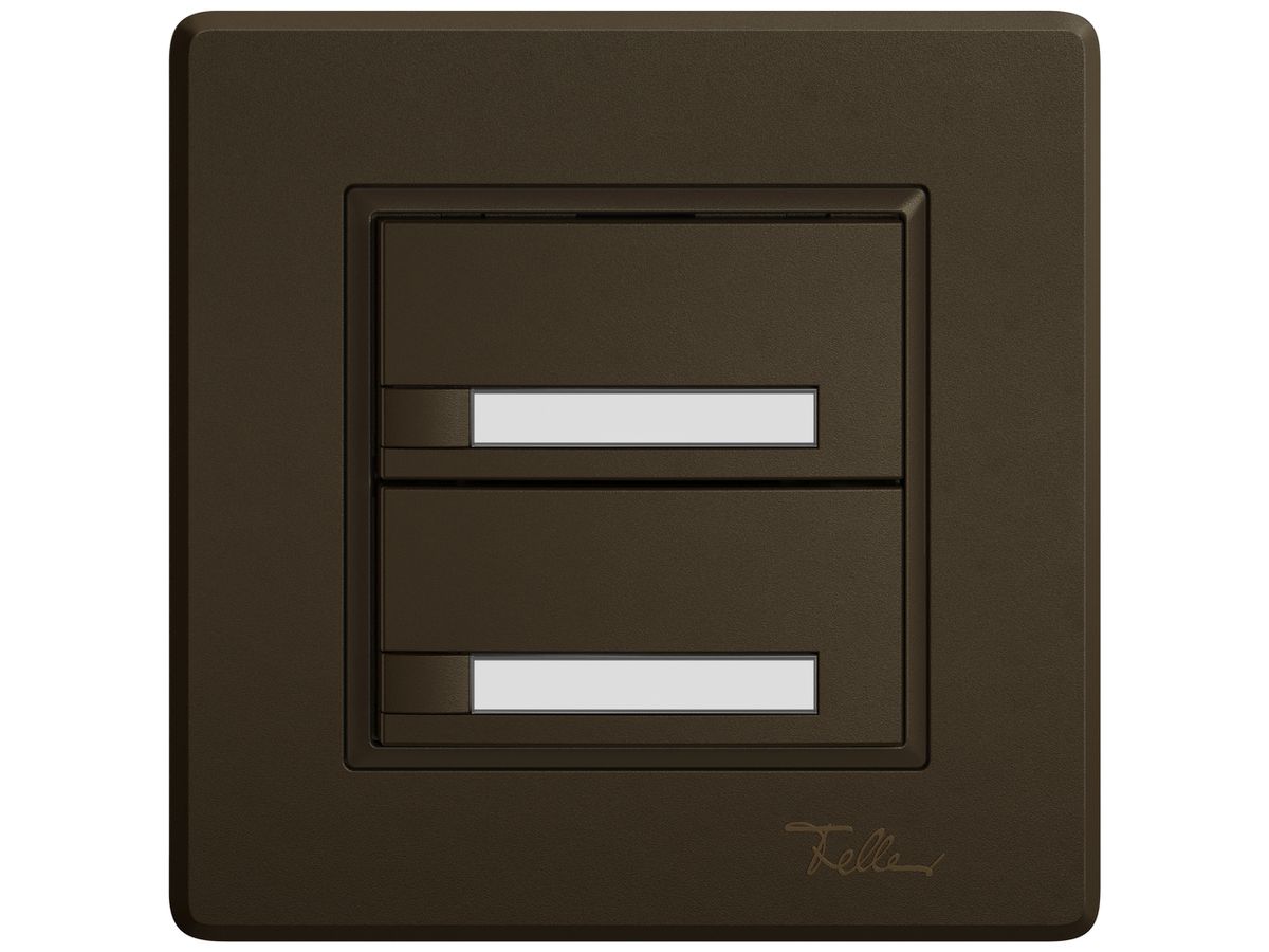 UP-KNX-Taster RGB EDIZIO.liv SNAPFIX® Temperaturfüh.o.LED Pap.2×T 1-Tbed.br