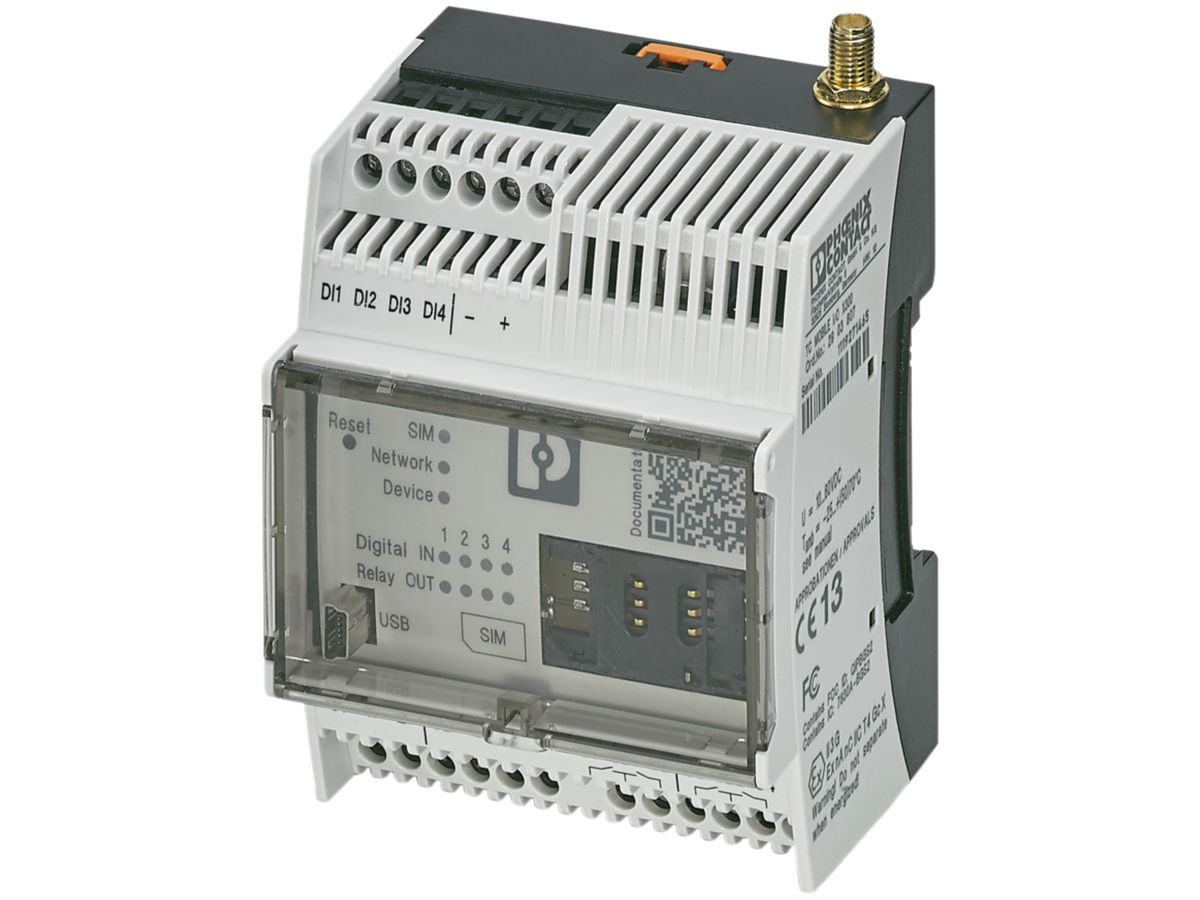 REG-Telefon-Fernsteuer- und Überwachungsmodul PX TC MOBILE I/O X200-4G