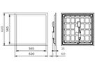 LED-Panelleuchte Ledinaire UGR 28W 3400lm 840 IP20/40 DALI 620×620 ws