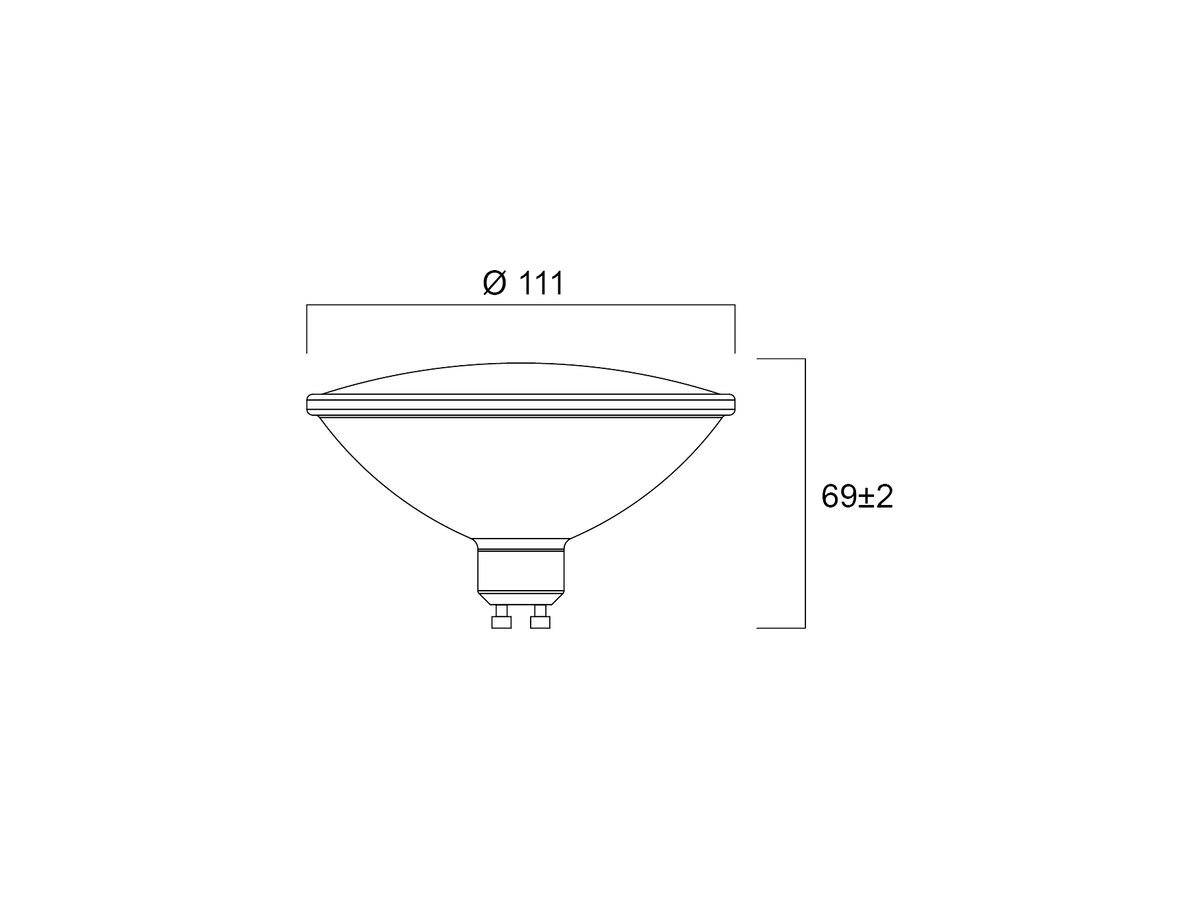 LED-Lampe Sylvania RefLED GU10 12W 1150lm 3000K ES111 25° Ø110×69mm