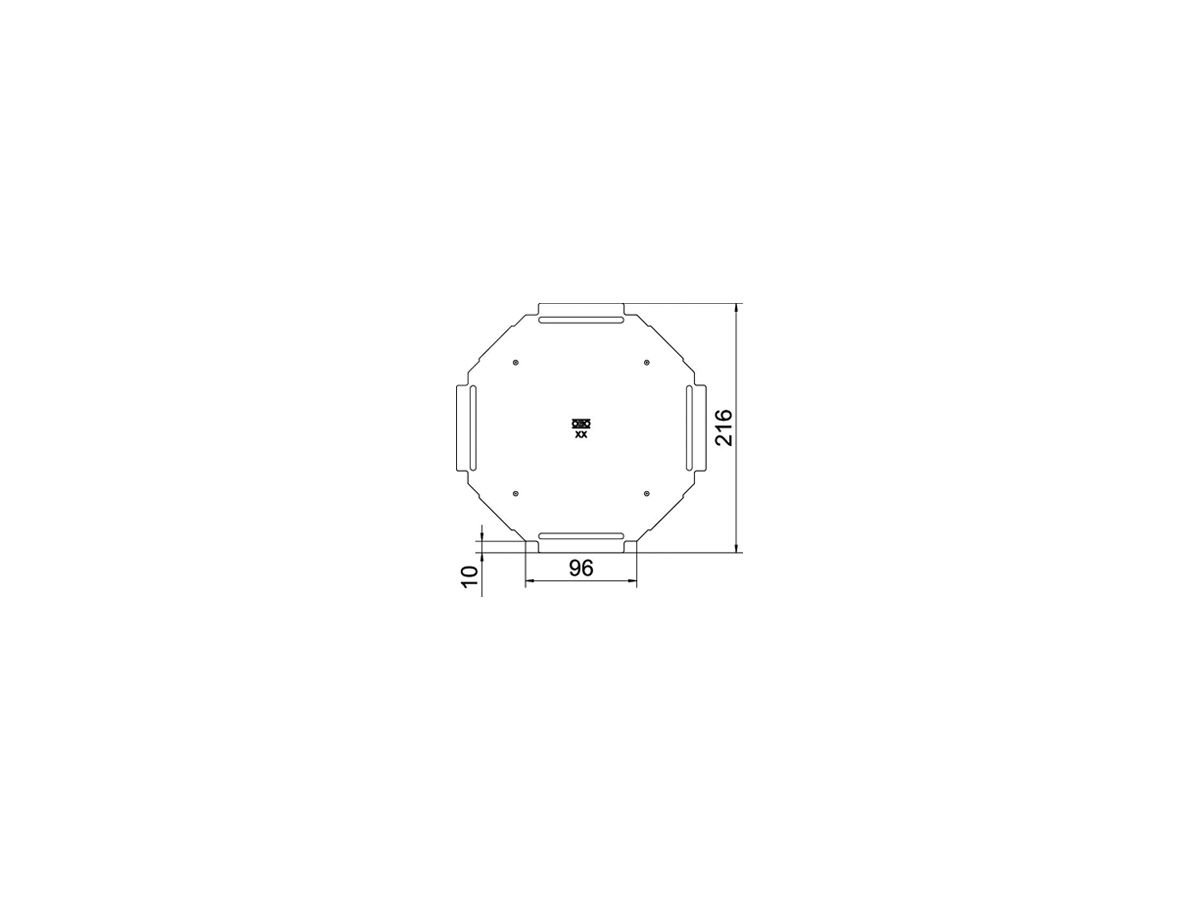 Deckel BET RKD zu Kreuzstück 100mm Edelstahl A2 blank