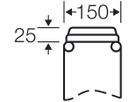 Anschlussflansch Hensel Mi FM 15