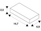 Fernbedienung SLV HIGHBAY C 147×69×25mm weiss