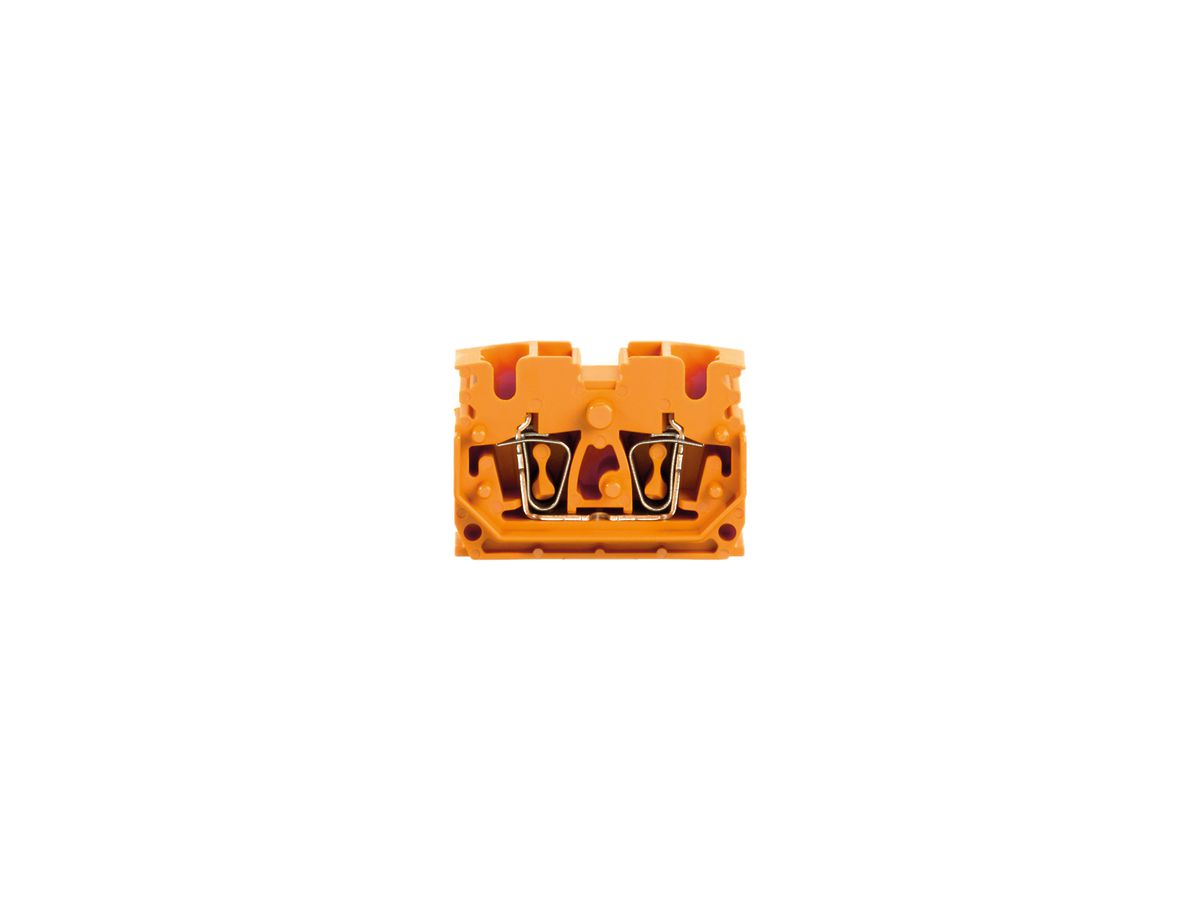 Durchgangs-Reihenklemme Weidmüller ZDUB DM Zugfeder 2.5mm² orange