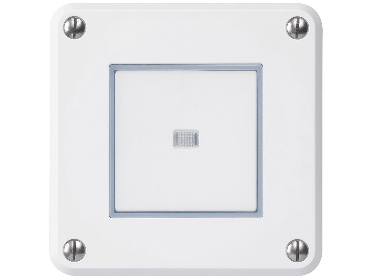 UP-Drucktaster robusto IP55 weiss beleuchtet