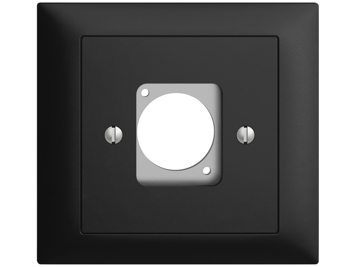 EB-Montageset für XLR-Dose EDIZIOdue schwarz