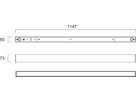 LED-Deckenleuchte Sylvania Otao Linear OPAL 26W 2900lm 830/840 1147mm sz