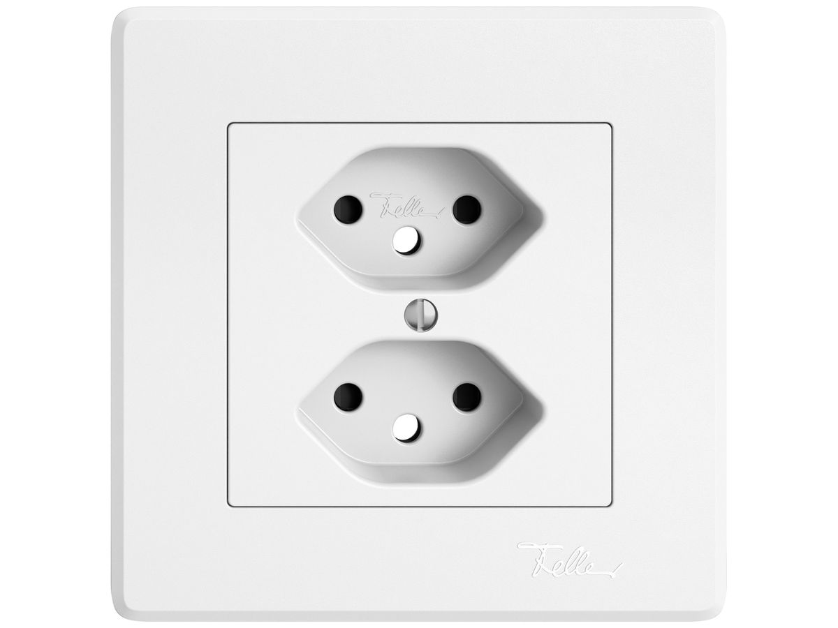 UP-Montageset EDIZIO.liv SNAPFIX® für 2×T13 mit Frontlinse Shutter ws