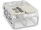 Verbindungsklemme WAGO 221 2×0.2…4mm² Hebel 24.5A 440V grau transparent