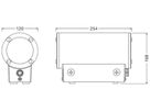 LED-Wandleuchte LEDVANCE VARIO RD 29W 1370…2600lm 2200…2700K IP65 250×168×120 gu