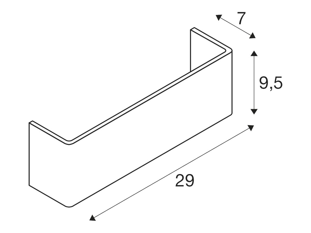 Leuchtenschirm SLV MANA 29, Aluminium, weiss