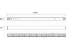 LED-Deckenleuchte Sylvania Otao Linear REF 24W 3350lm 830/840 DALI 1147mm ws/sz