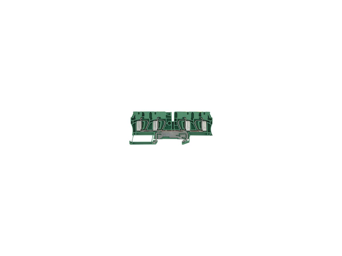 Schutzleiter-Reihenklemme Weidmüller ZPE 4/4AN Zugfeder 4mm² grün-gelb