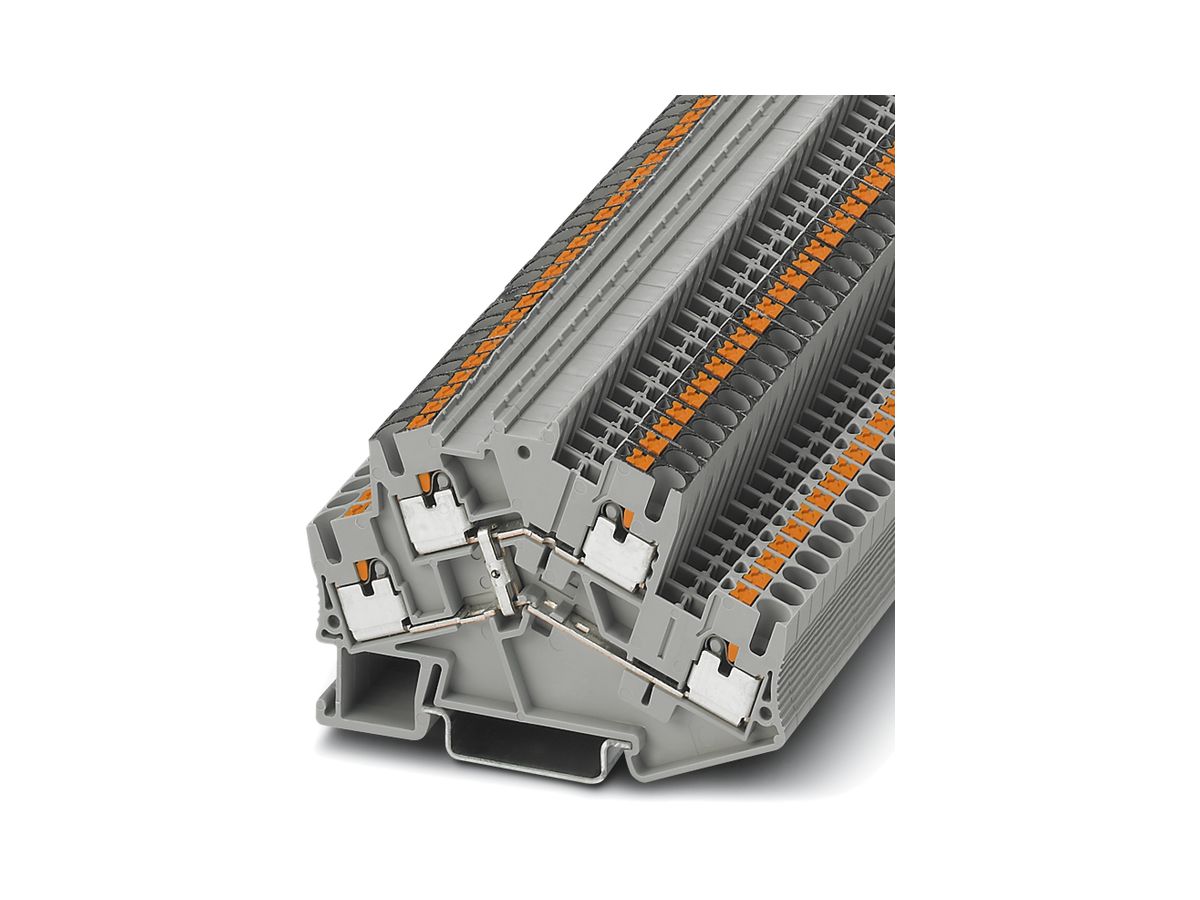 Doppelstockklemme 0.14…4mm² grau Push-in-Anschluss PTTBS 2.5-PV