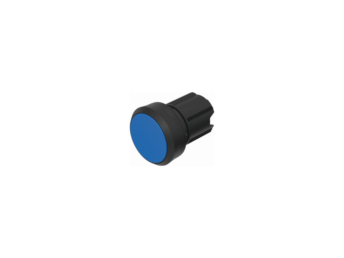 EB-Drucktaster EAO45, I, blau Ring schwarz bündig
