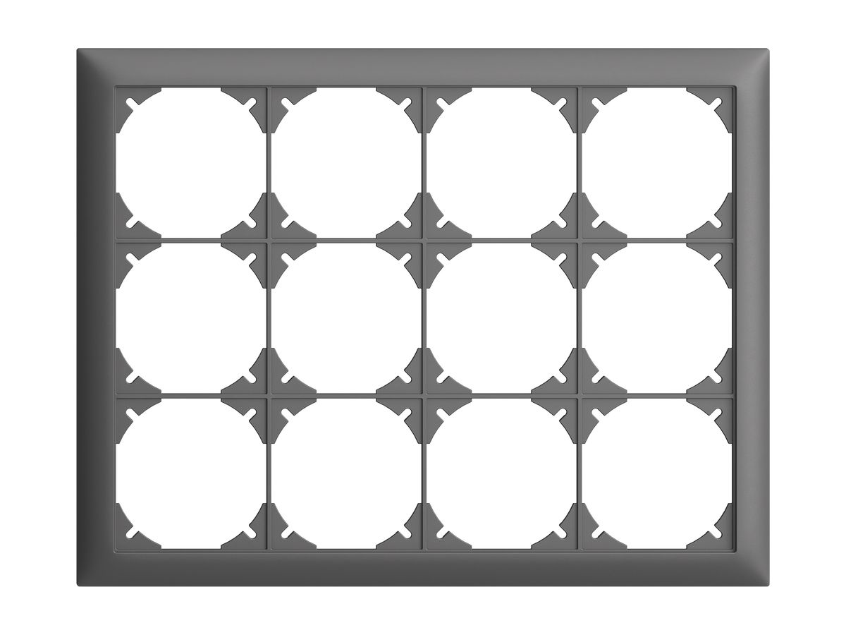 UP-Kopfzeile EDIZIOdue 3×4 dunkelgrau