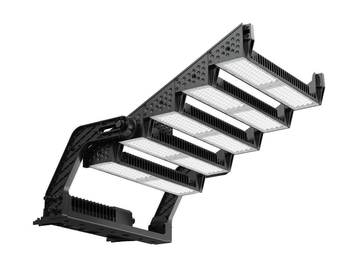 LED-Strahler DOTLUX HLFsport 1800W 214930lm 3000K IP66 80×12° DALI schwarz