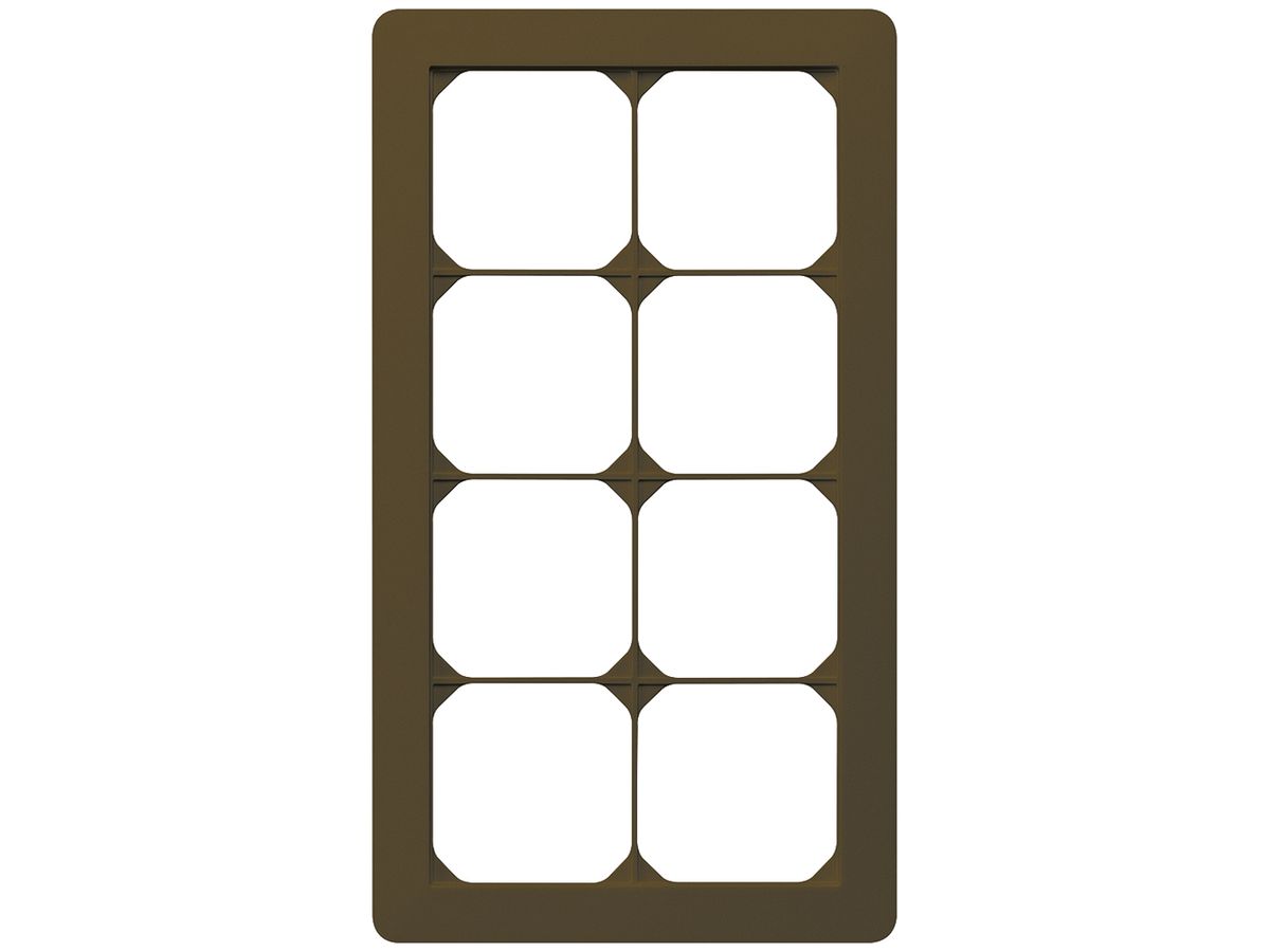 UP-Abdeckrahmen kallysto.trend 4×2 braun 154×274mm