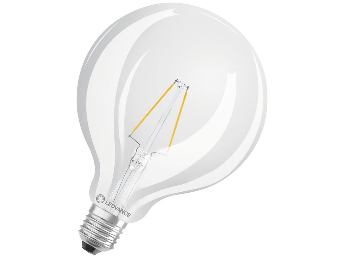 LED-Lampe LEDVANCE CLAS GLOBE E27 2.5W 250lm 2700K Ø125×178mm R39 klar