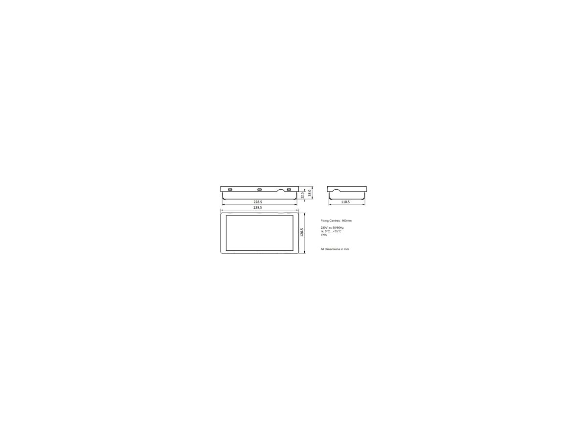 LED-Rettungszeichenleuchte Sylvania LifeSafe IP65 Aufbau/Einbau 120lm 3hPt ws