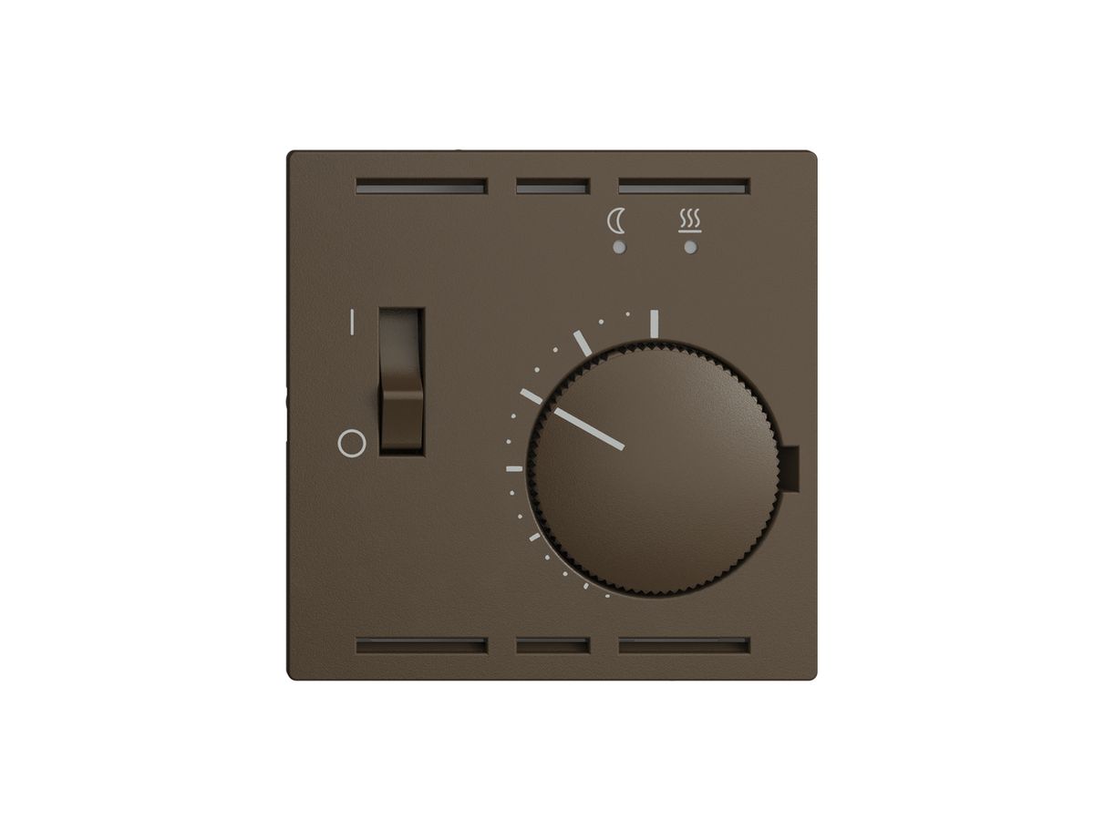 Frontset EDIZIOdue zu Raumthermostat coffee