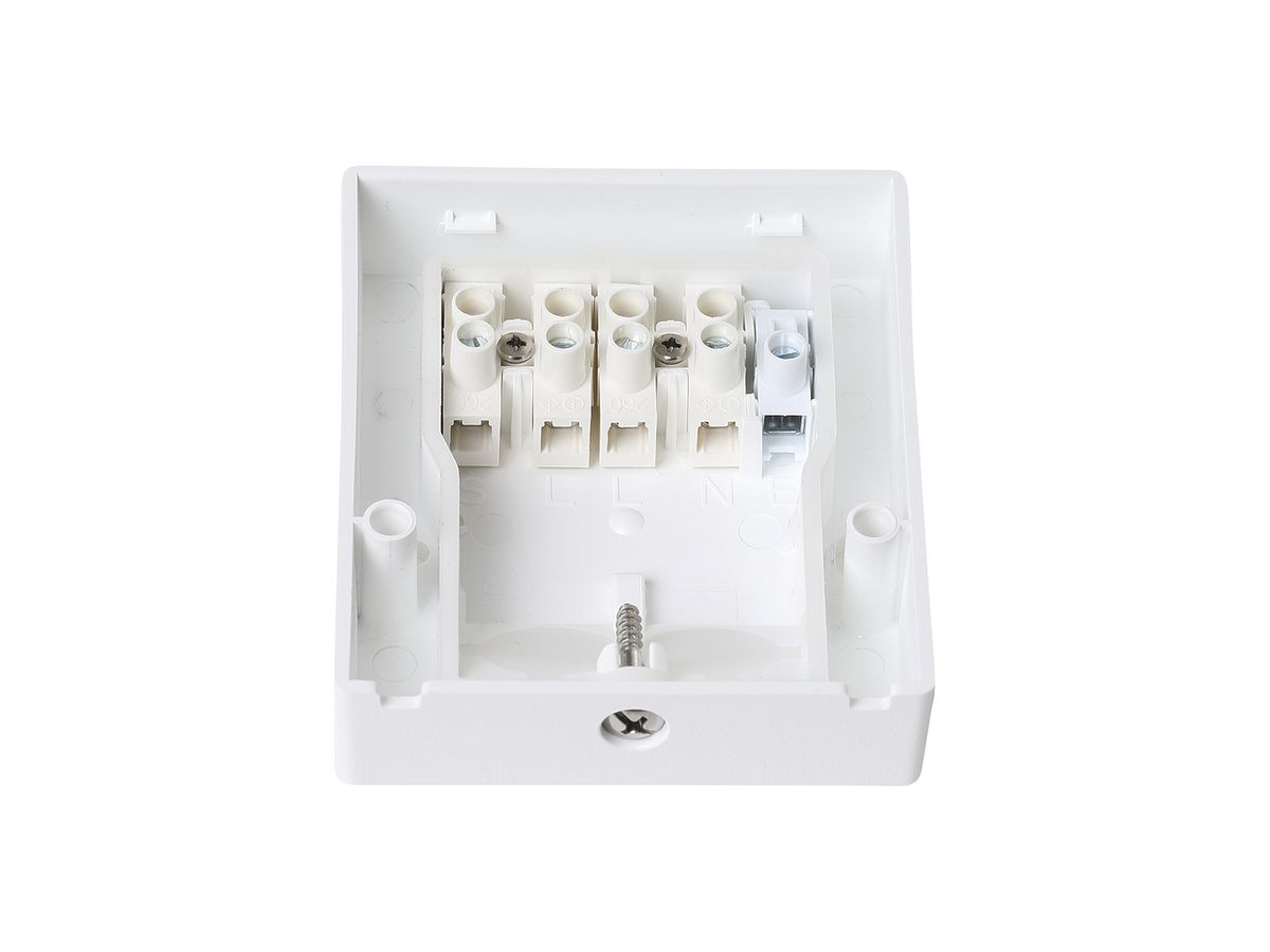 Anschlusssockel ESYLUX WILMA WALL BASE UNIT 91×77×23mm weiss