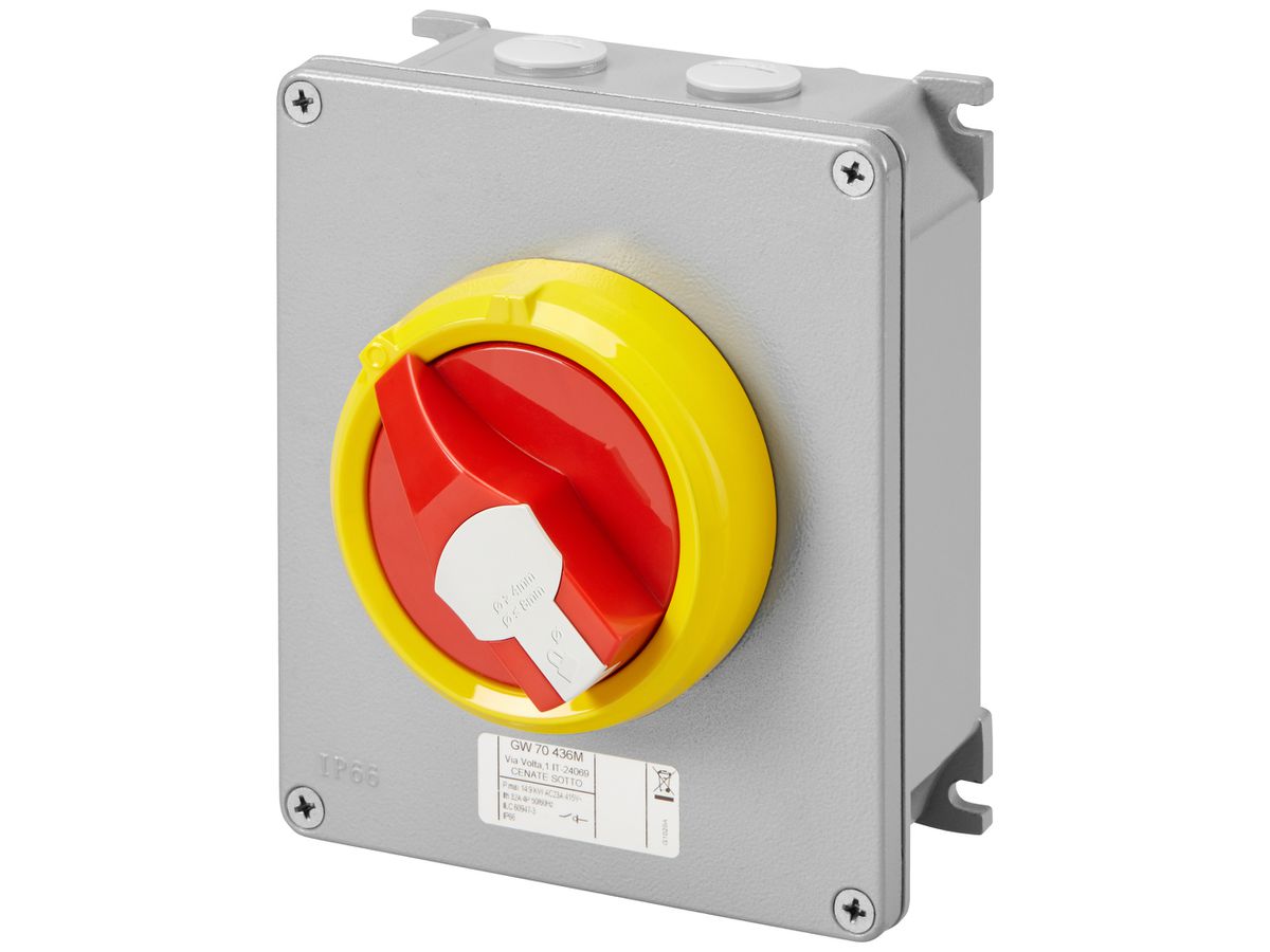 AP-Not-Aus-Schalter Gewiss 70 RT HP 4P 32A IP66