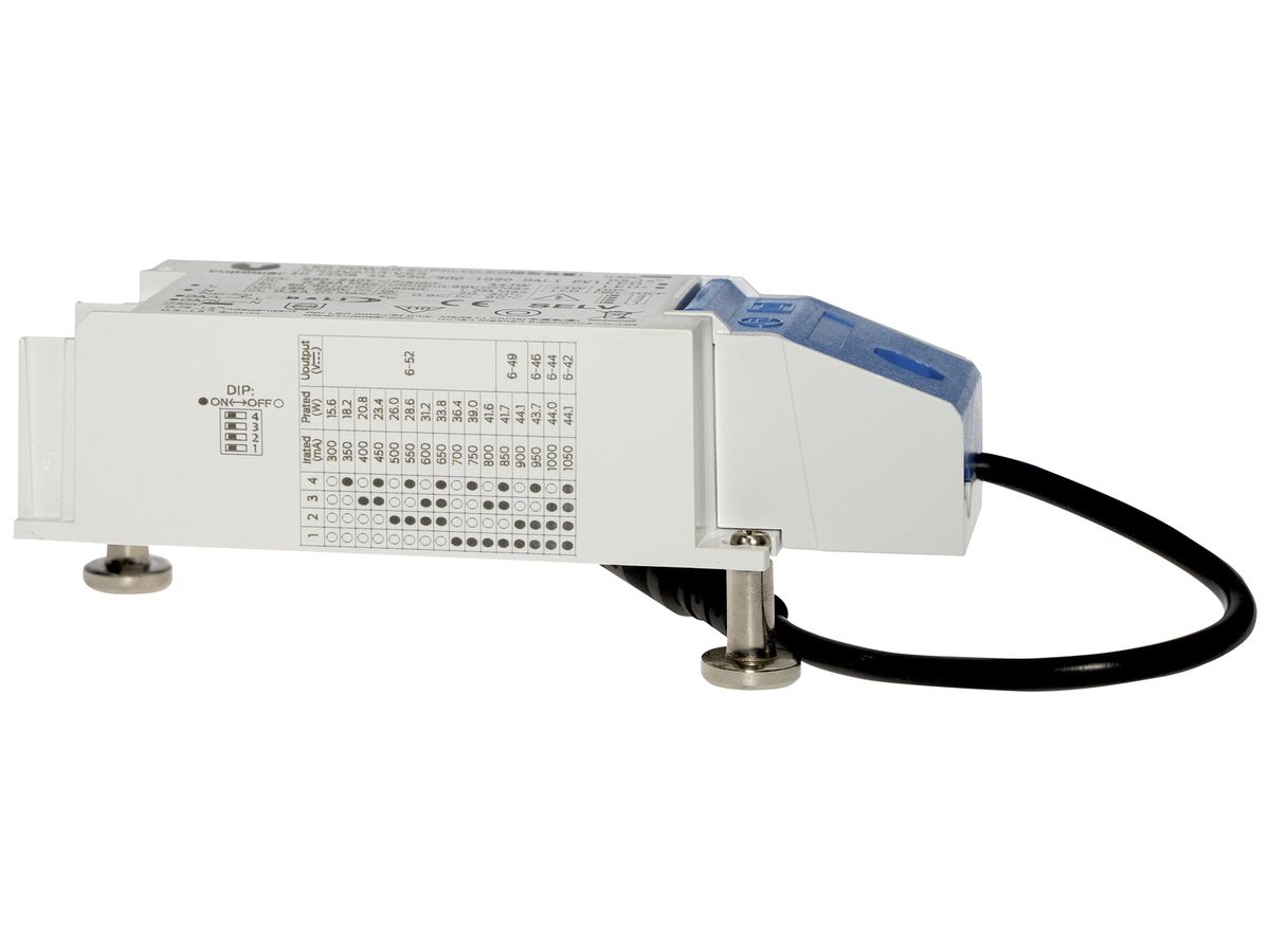 LED-Betriebsgerät DOTLUX QUICK-FIX 12…40W 6…52V 300…1050mA DALI 100×43×45mm