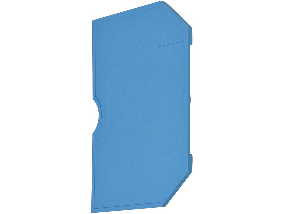 Abschlusswand Hager für KXA16NH N-Klemmen 16mm² blau