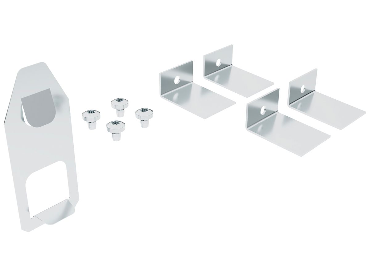 Montageset Sylvania OFFICELYTE Stahl grau 4×Bügel 4×Schrauben