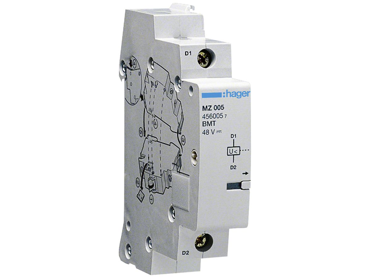 Unterspannungsauslöser Hager 48V DC Schraubanschluss