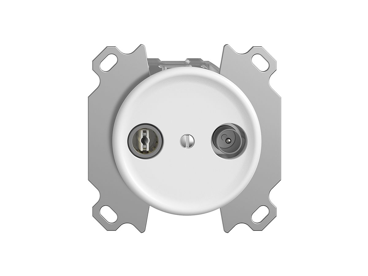 UP-TV-R-Dose STANDARDdue 11dB weiss Breitbanddose 5…2000MHz, QM