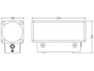LED-Wandleuchte LEDVANCE VARIO SQ 27W 2700lm 3000…4000K IP65 DALI 254×170×120 gu
