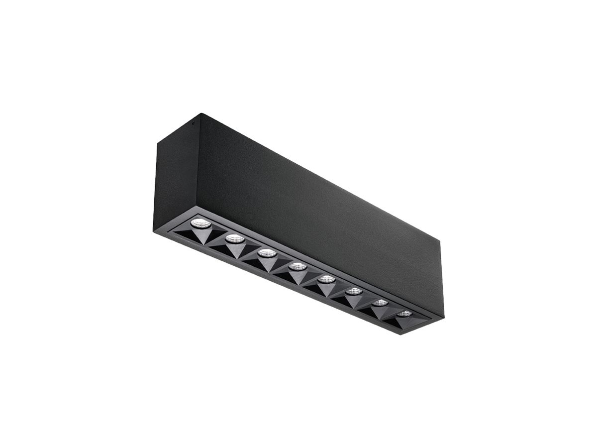LED-Deckenleuchte SG Inspire 15W 950lm 930 DIM 300×59mm schwarz