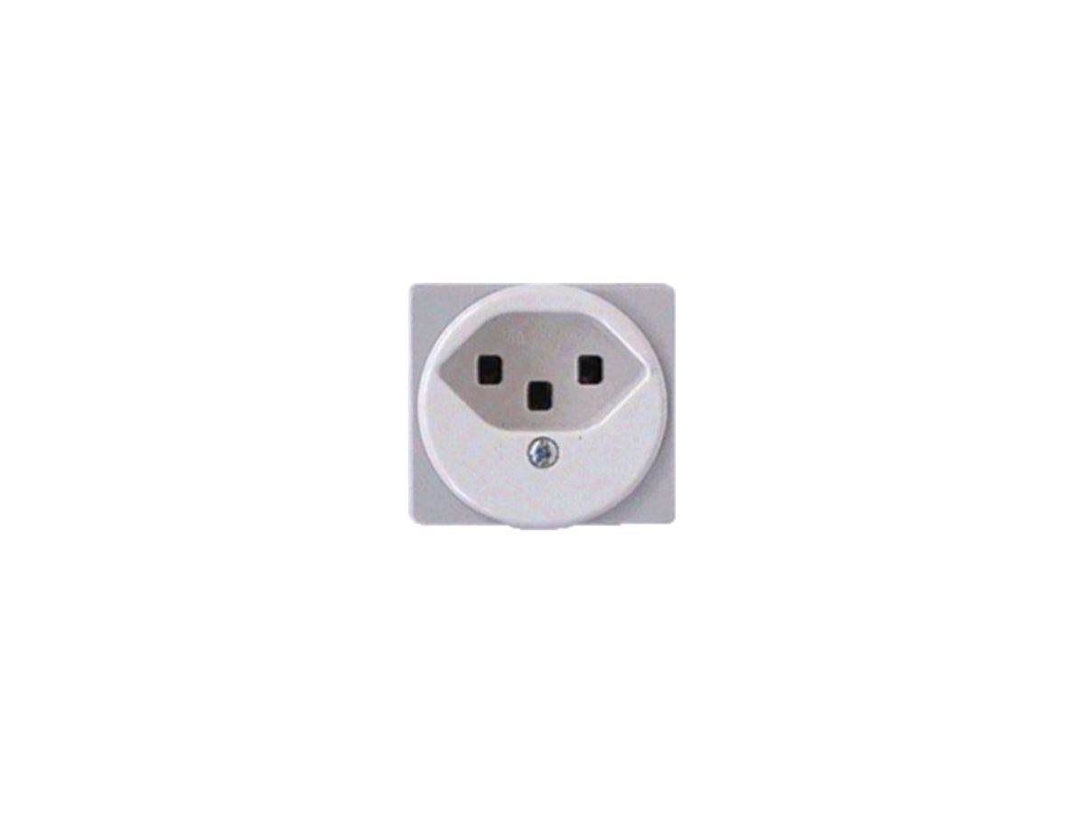 EB-Steckdose DIN Snap T23 grau/weiss