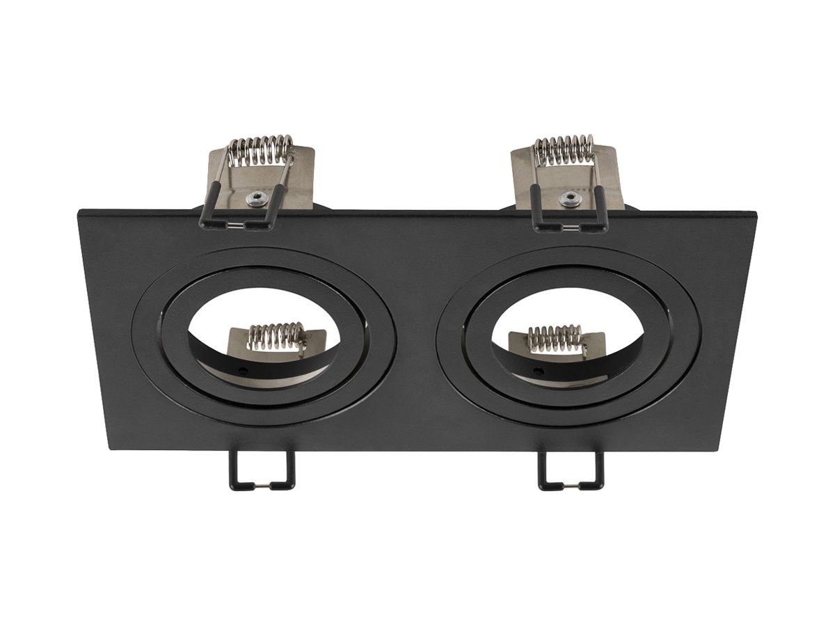 Leergehäuse SLV NEW TRIA Aluminium 170×90mm schwarz 2×Spot