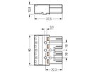 Stecker WAGO Winsta 4L 0.5…4mm² schwarz
