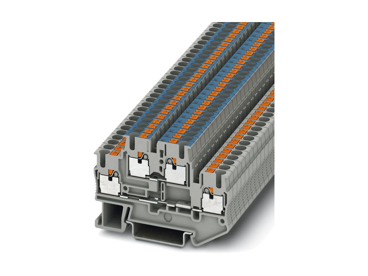 Doppelstockklemme 0.14…4mm² grau Push-in-Anschluss PTTB 2.5-L/N