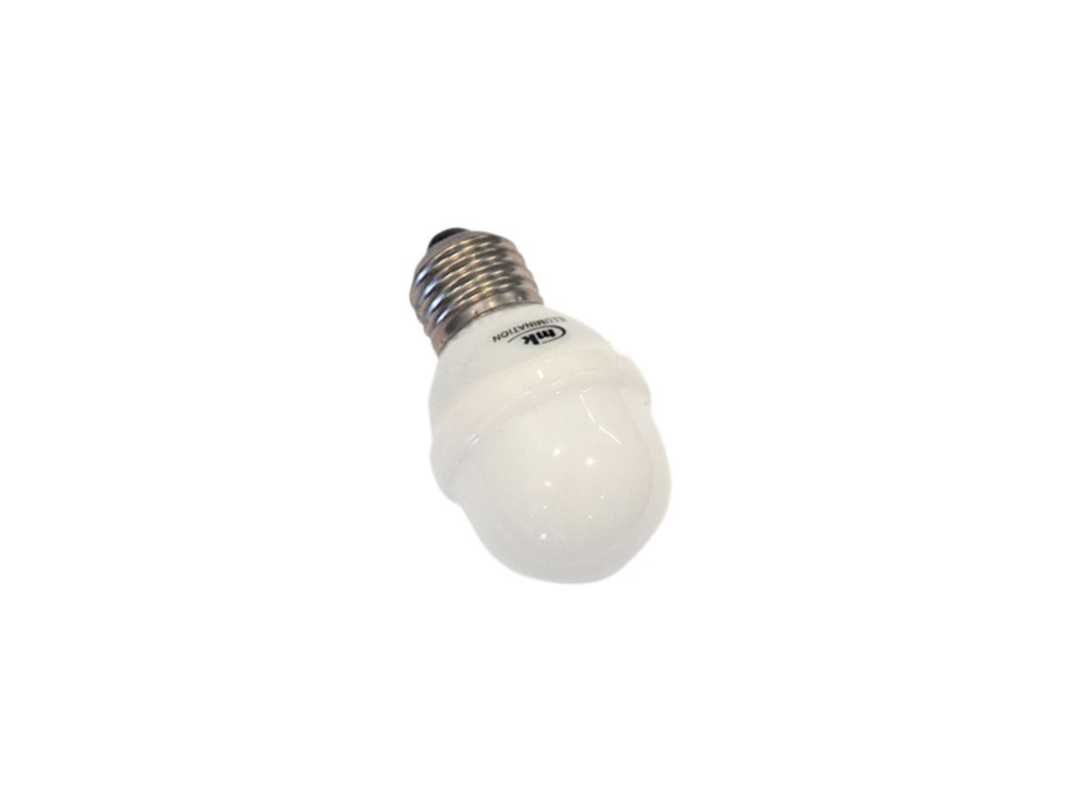 LED Leuchtmittel 1W/230V amber E27 Bulb mit 12LED MK